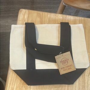 Trader Joe's Mini Canvas Tote Bag